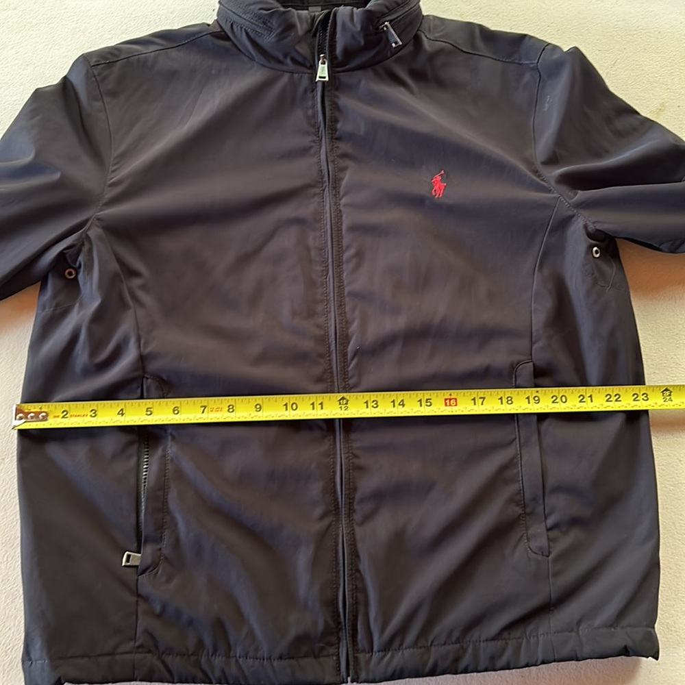 Ralph Lauren Men's Windbreaker/Rain Jacket with Red Logo (M) Navy Blue - Picture 8 of 12